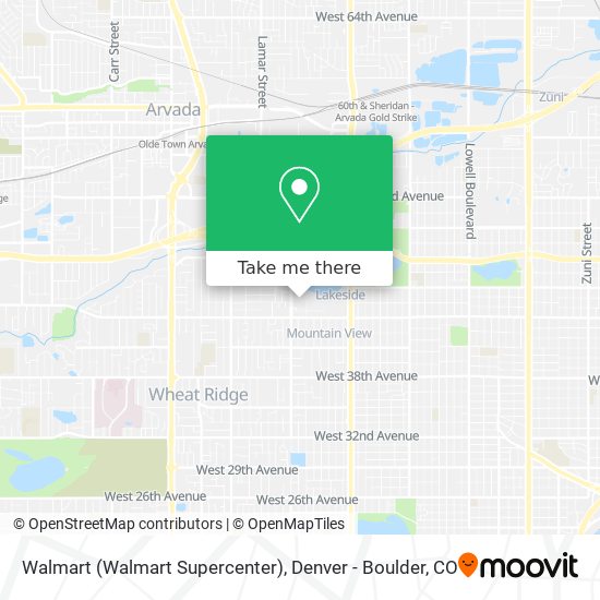 Mapa de Walmart (Walmart Supercenter)