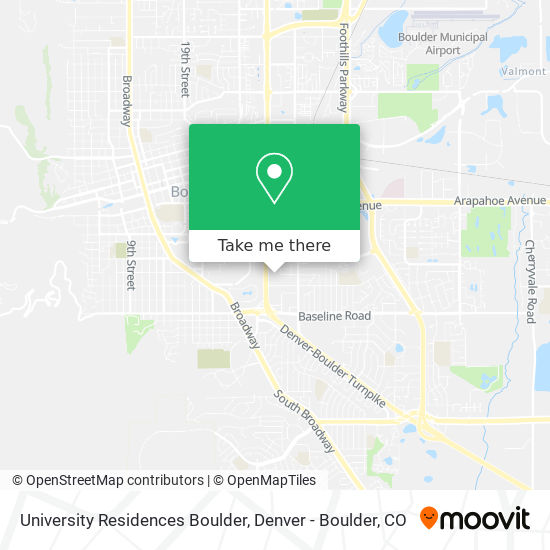 Mapa de University Residences Boulder