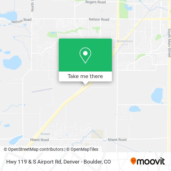 Mapa de Hwy 119 & S Airport Rd