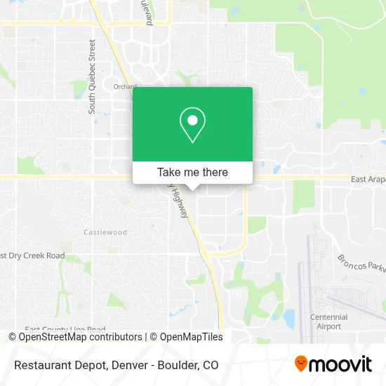 Restaurant Depot map