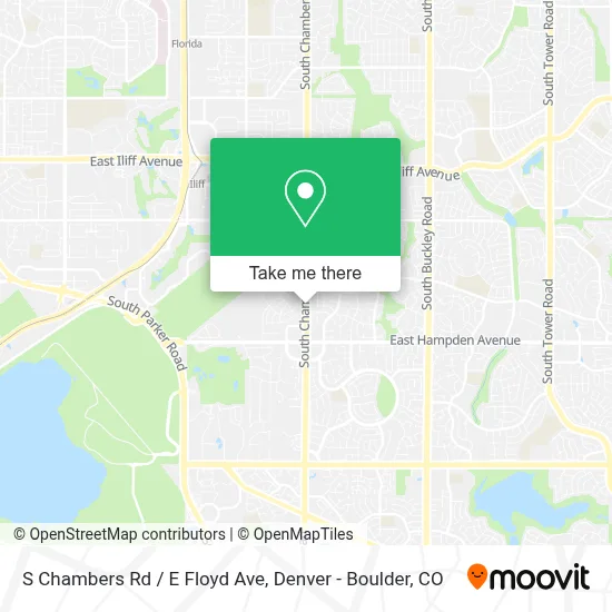S Chambers Rd / E Floyd Ave map