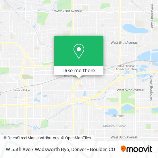 Mapa de W 55th Ave / Wadsworth Byp