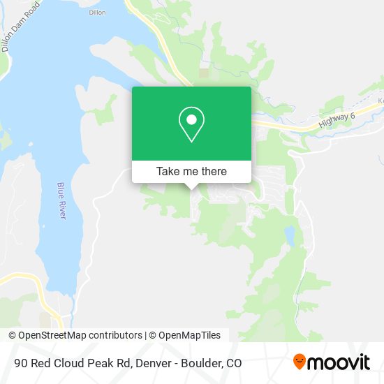 Mapa de 90 Red Cloud Peak Rd