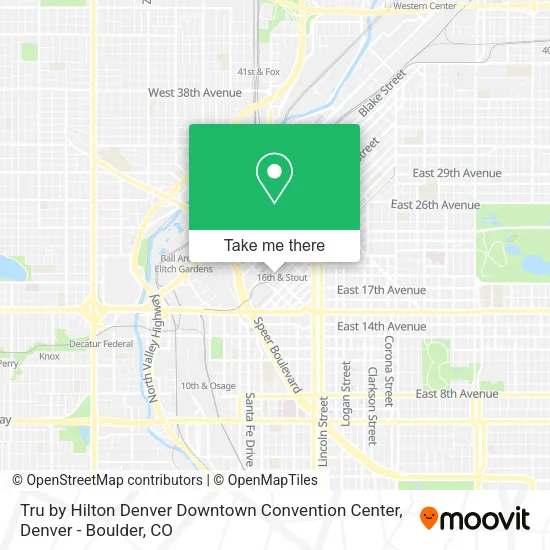 Tru by Hilton Denver Downtown Convention Center map