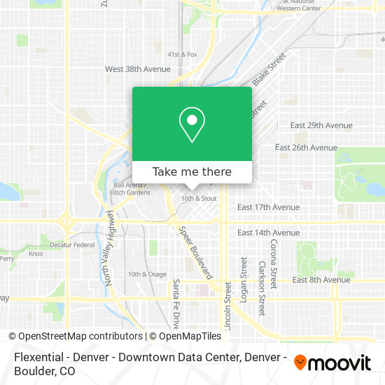 Flexential - Denver - Downtown Data Center map