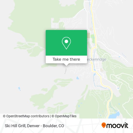 Ski Hill Grill map