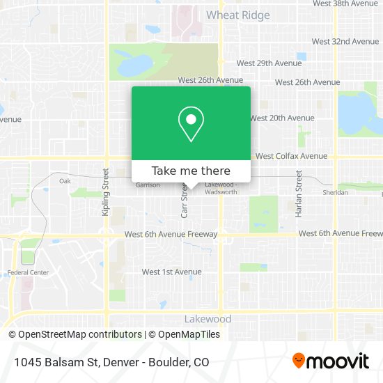 Mapa de 1045 Balsam St