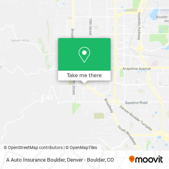 Mapa de A Auto Insurance Boulder