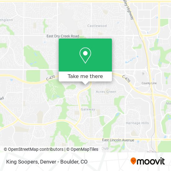 Mapa de King Soopers