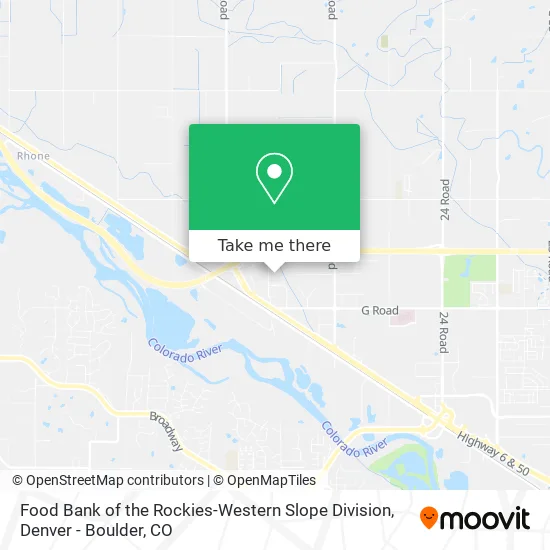 Food Bank of the Rockies-Western Slope Division map