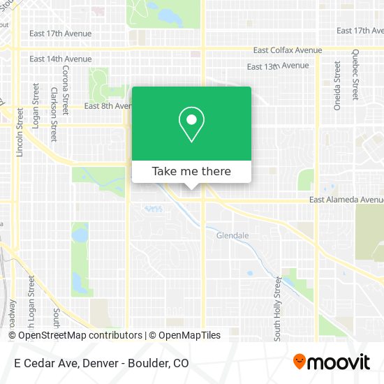 Mapa de E Cedar Ave