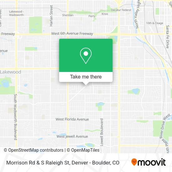 Mapa de Morrison Rd & S Raleigh St