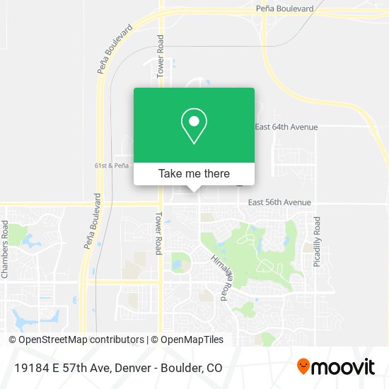 19184 E 57th Ave map