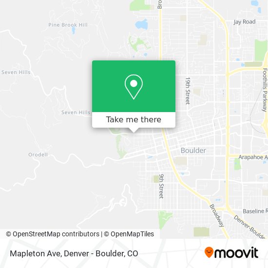 Mapa de Mapleton Ave