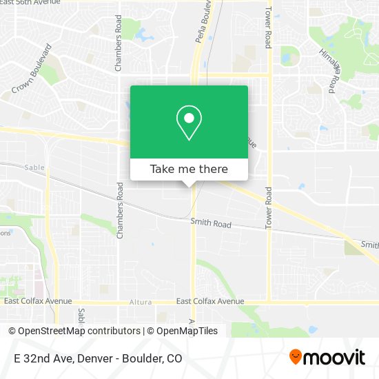 Mapa de E 32nd Ave