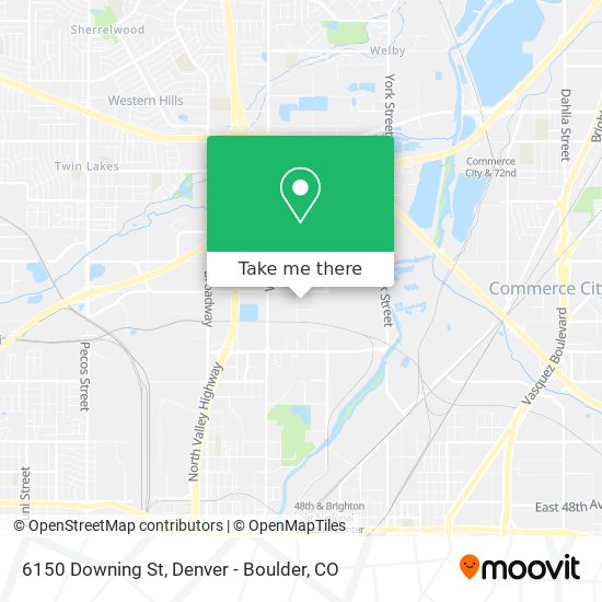 6150 Downing St map