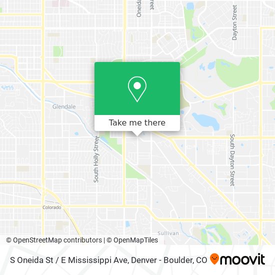Mapa de S Oneida St / E Mississippi Ave