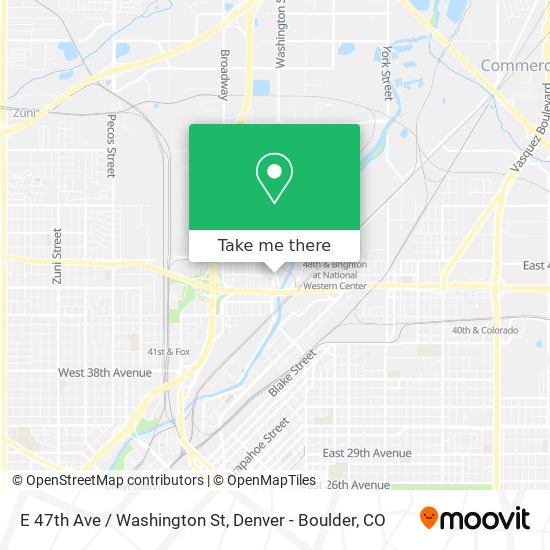 E 47th Ave / Washington St map