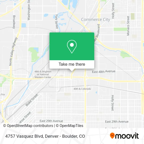 Mapa de 4757 Vasquez Blvd