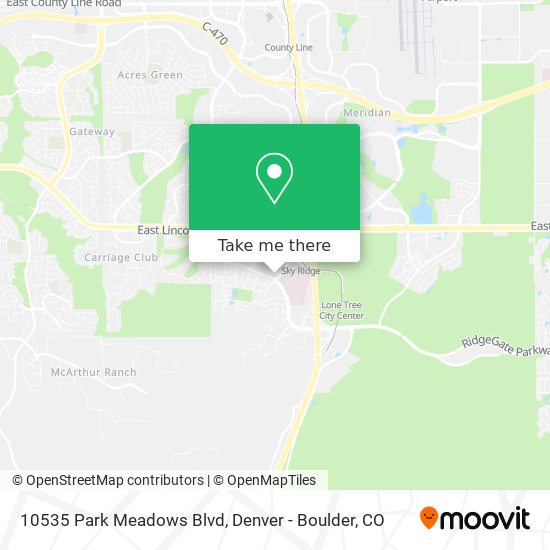 Mapa de 10535 Park Meadows Blvd