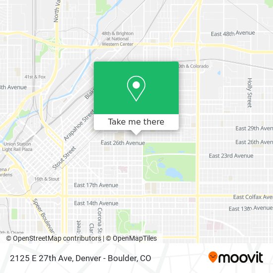 Mapa de 2125 E 27th Ave