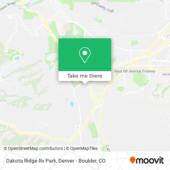 Dakota Ridge Rv Park map