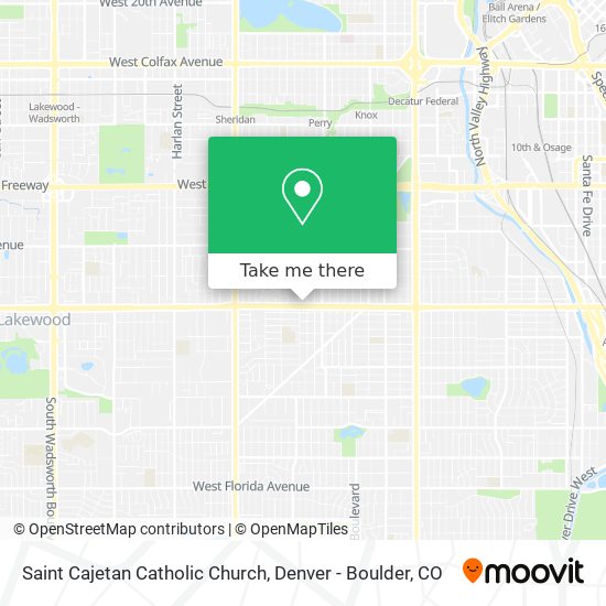 Saint Cajetan Catholic Church map