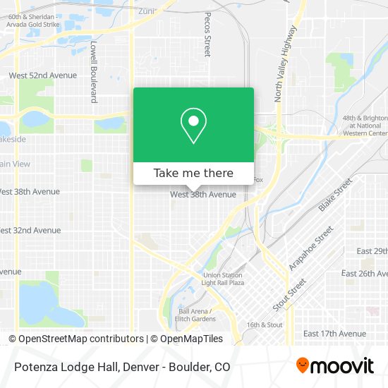 Potenza Lodge Hall map