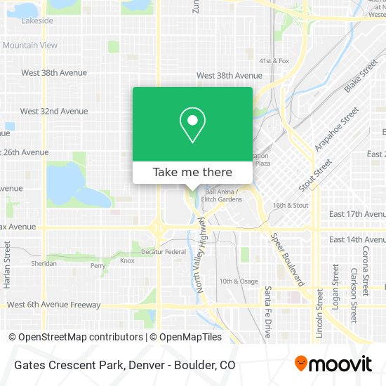 Gates Crescent Park map