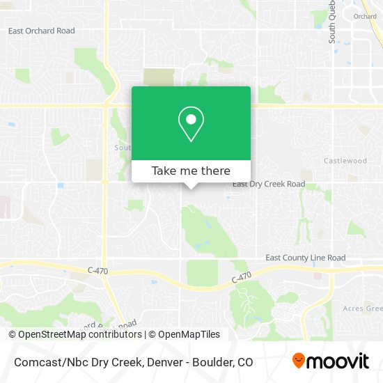 Mapa de Comcast/Nbc Dry Creek