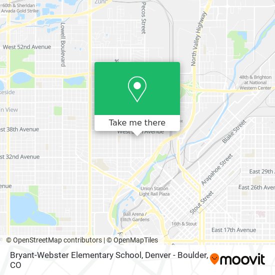 Bryant-Webster Elementary School map