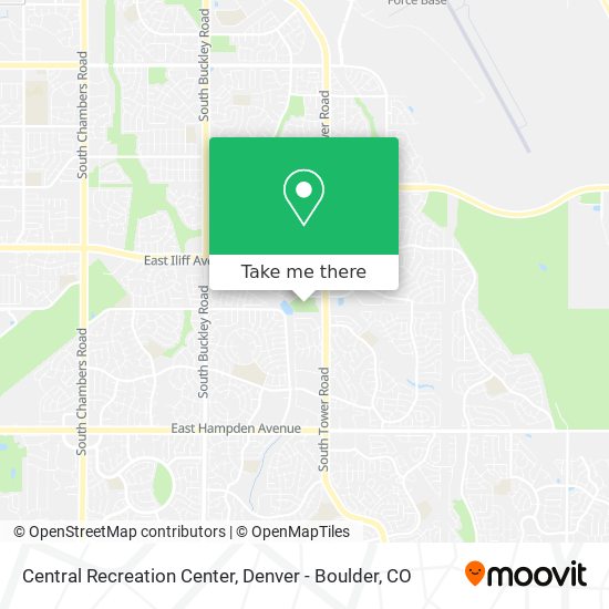 Central Recreation Center map
