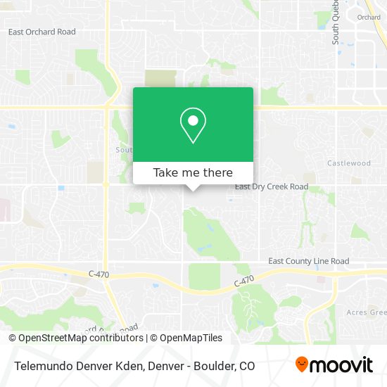 Mapa de Telemundo Denver Kden