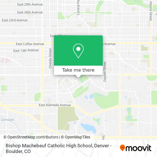 Mapa de Bishop Machebeuf Catholic High School