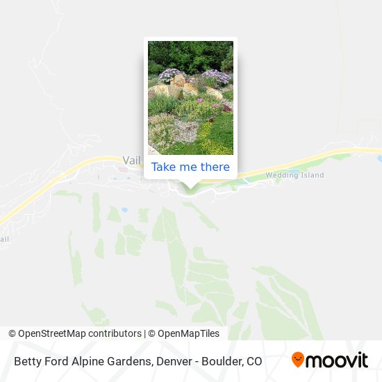 Mapa de Betty Ford Alpine Gardens