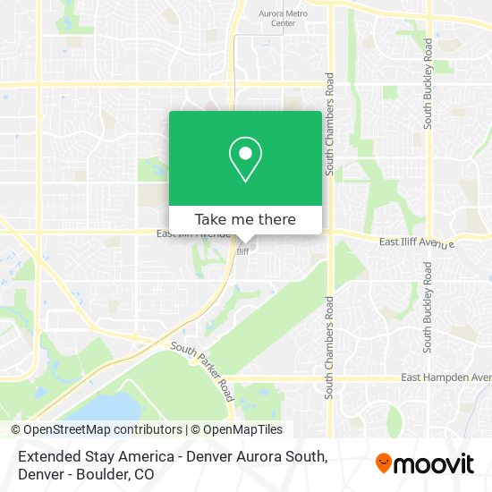 Extended Stay America - Denver Aurora South map