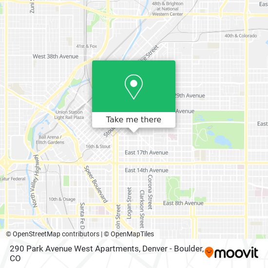 Mapa de 290 Park Avenue West Apartments