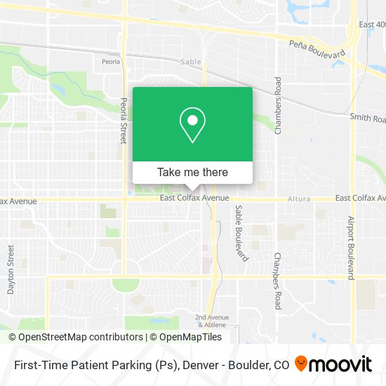 Mapa de First-Time Patient Parking (Ps)