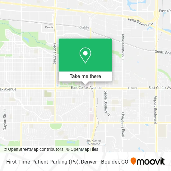 First-Time Patient Parking (Ps) map