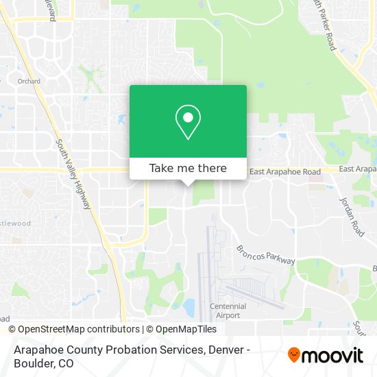 Arapahoe County Probation Services map