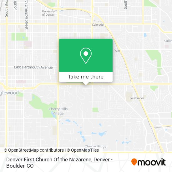 Mapa de Denver First Church Of the Nazarene