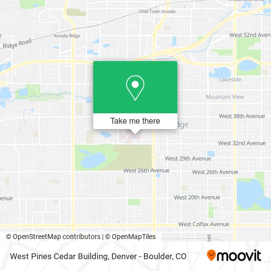 Mapa de West Pines Cedar Building