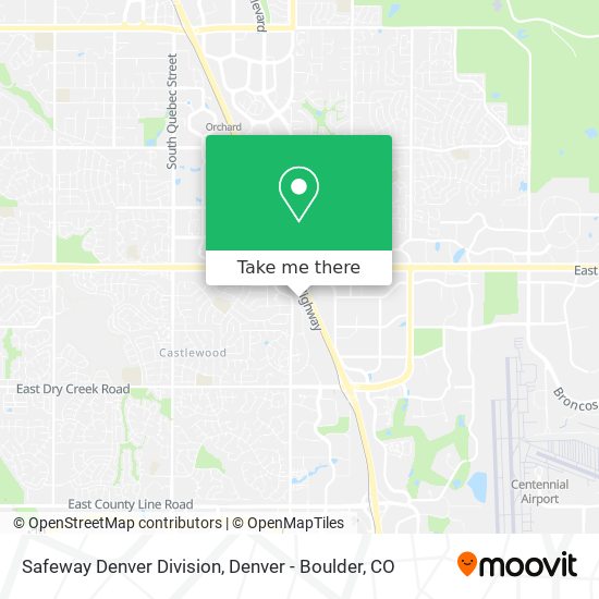 Mapa de Safeway Denver Division