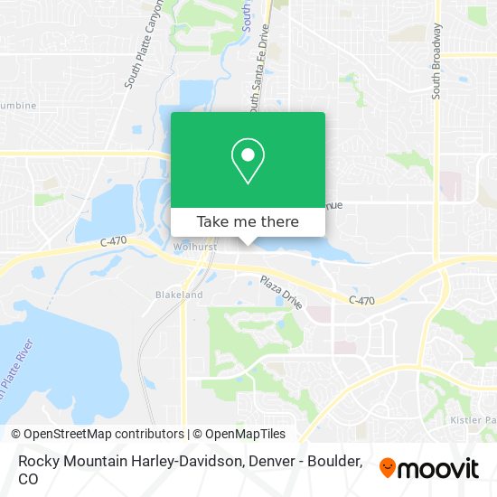 Rocky Mountain Harley-Davidson map