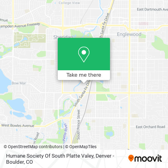 Humane Society Of South Platte Valey map