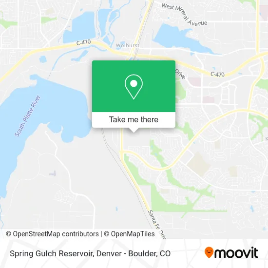 Spring Gulch Reservoir map