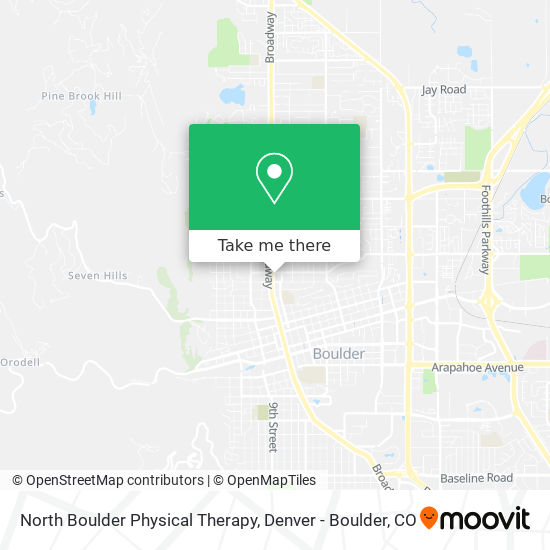 Mapa de North Boulder Physical Therapy