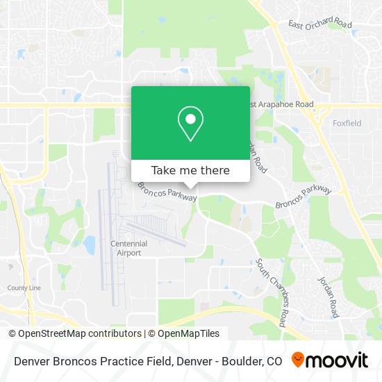 Denver Broncos Practice Field map