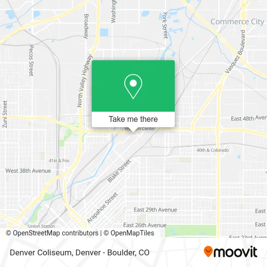 Denver Coliseum map