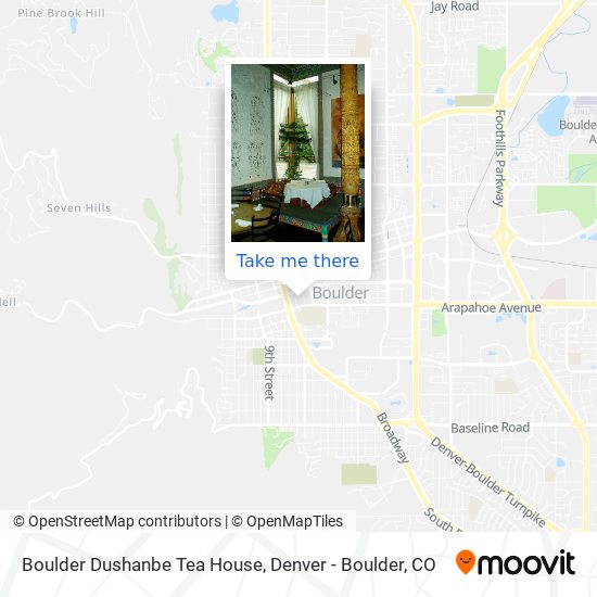 Boulder Dushanbe Tea House map